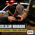 Polícia Militar prende três envolvidos em roubo e recupera celular da vítima em Araguari